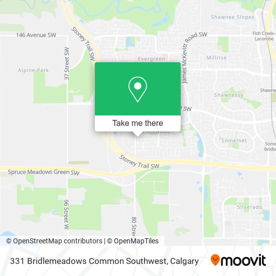 331 Bridlemeadows Common Southwest map