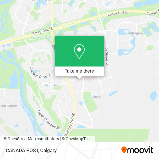 CANADA POST map