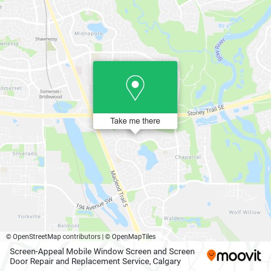 Screen-Appeal Mobile Window Screen and Screen Door Repair and Replacement Service map