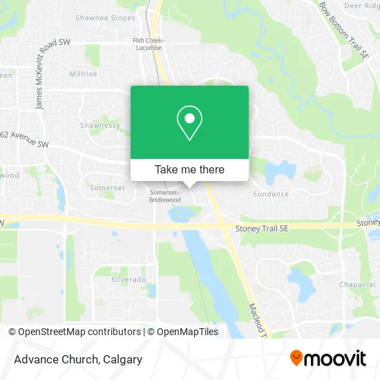 Advance Church map