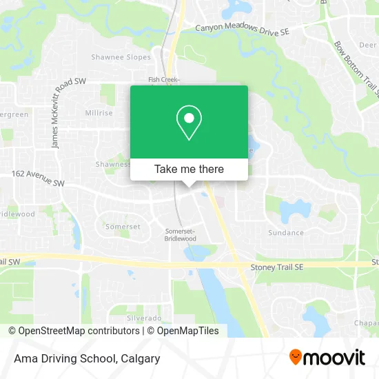 Ama Driving School map