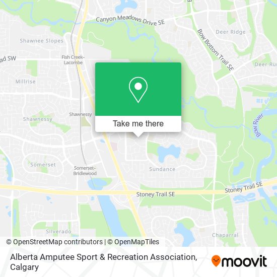 Alberta Amputee Sport & Recreation Association map
