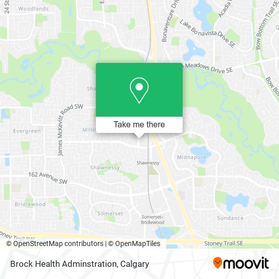 Brock Health Adminstration map