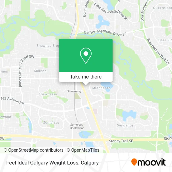 Feel Ideal Calgary Weight Loss map