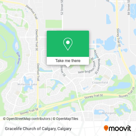 Gracelife Church of Calgary map