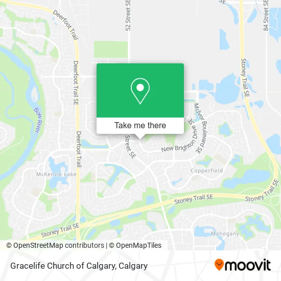 Gracelife Church of Calgary map
