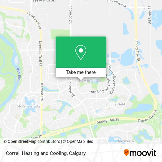 Correll Heating and Cooling map