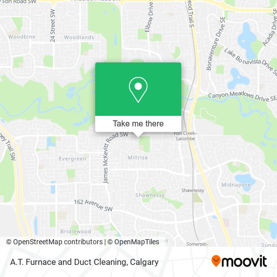 A.T. Furnace and Duct Cleaning map