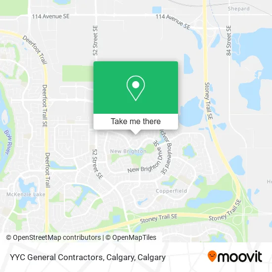 YYC General Contractors, Calgary map