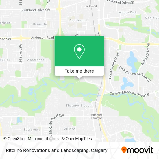 Riteline Renovations and Landscaping map
