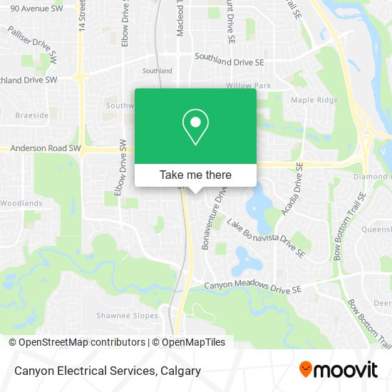 Canyon Electrical Services map