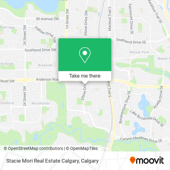 Stacie Mori Real Estate Calgary map