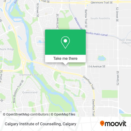 Calgary Institute of Counselling map