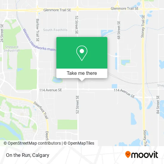On the Run map