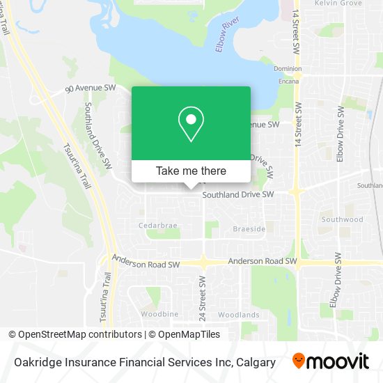 Oakridge Insurance Financial Services Inc map