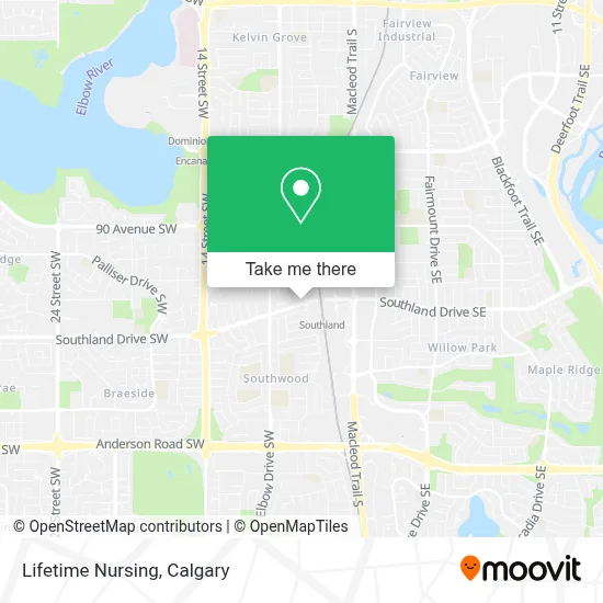 Lifetime Nursing map