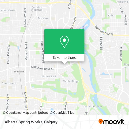 Alberta Spring Works map