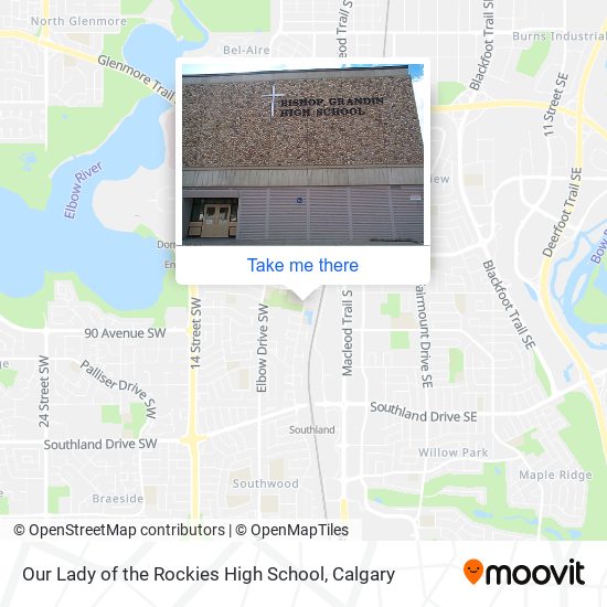 Our Lady of the Rockies High School map