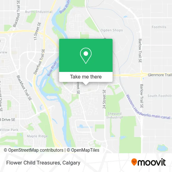 Flower Child Treasures map