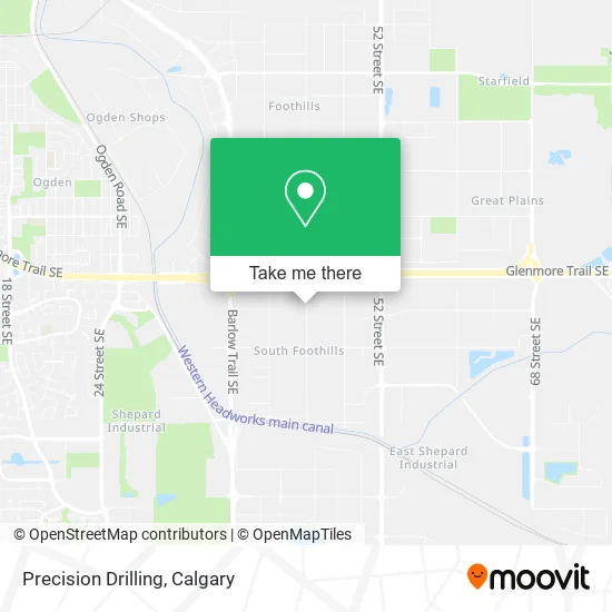 Precision Drilling map