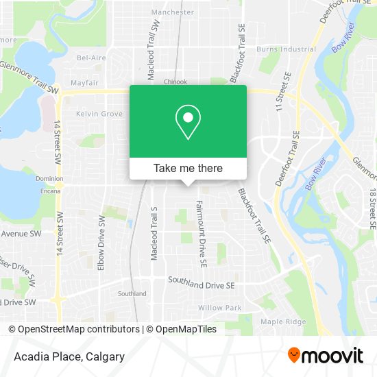 Acadia Place map