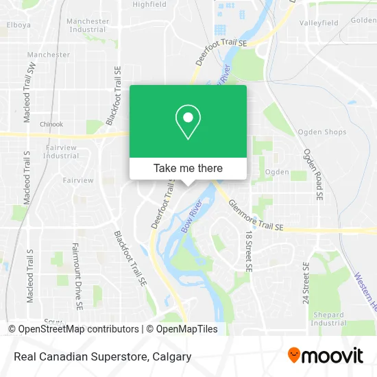 Real Canadian Superstore map