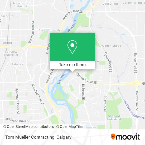 Tom Mueller Contracting map