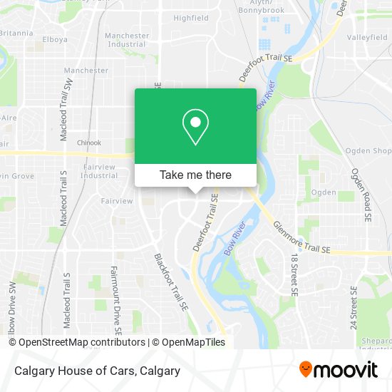 Calgary House of Cars map