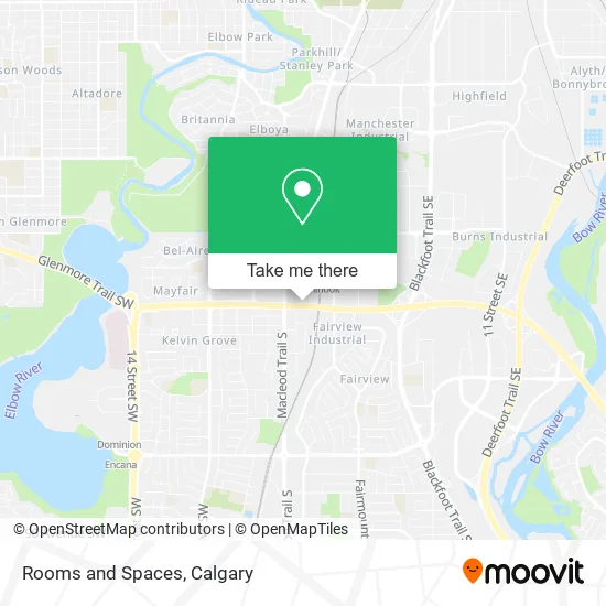 Rooms and Spaces map