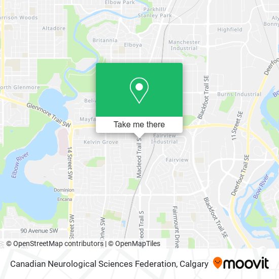 Canadian Neurological Sciences Federation map
