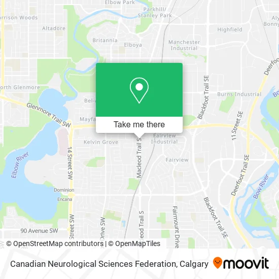Canadian Neurological Sciences Federation map