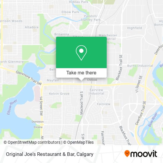 Original Joe's Restaurant & Bar map