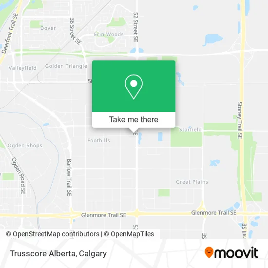 Trusscore Alberta map