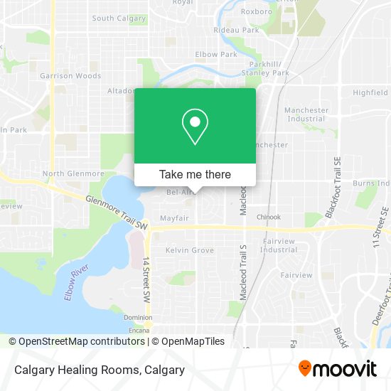 Calgary Healing Rooms map