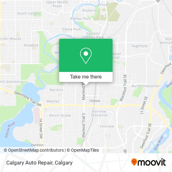 Calgary Auto Repair map
