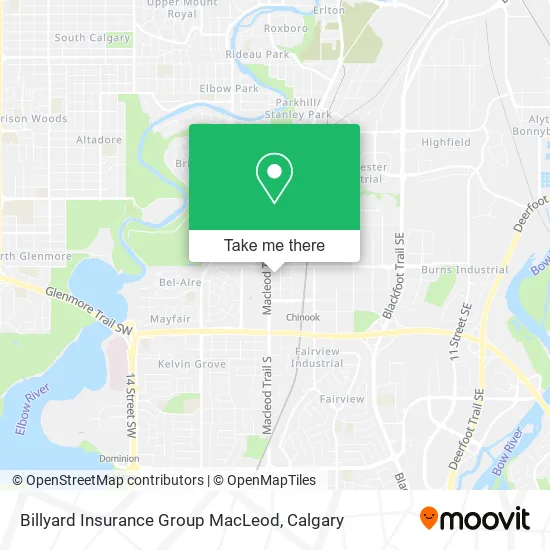 Billyard Insurance Group MacLeod map