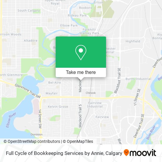 Full Cycle of Bookkeeping Services by Annie map