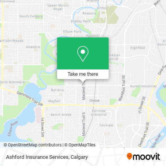 Ashford Insurance Services map