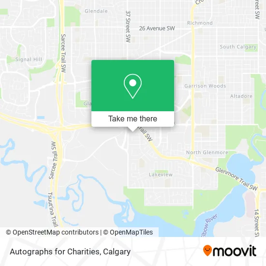 Autographs for Charities map