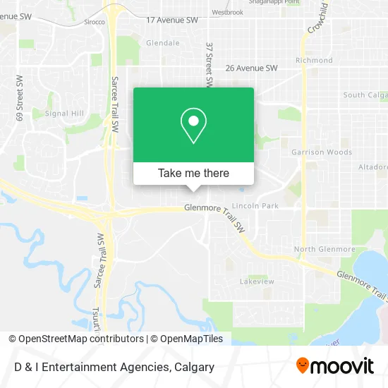 D & I Entertainment Agencies map