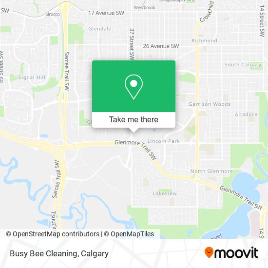 Busy Bee Cleaning map