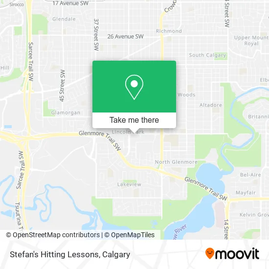 Stefan's Hitting Lessons map