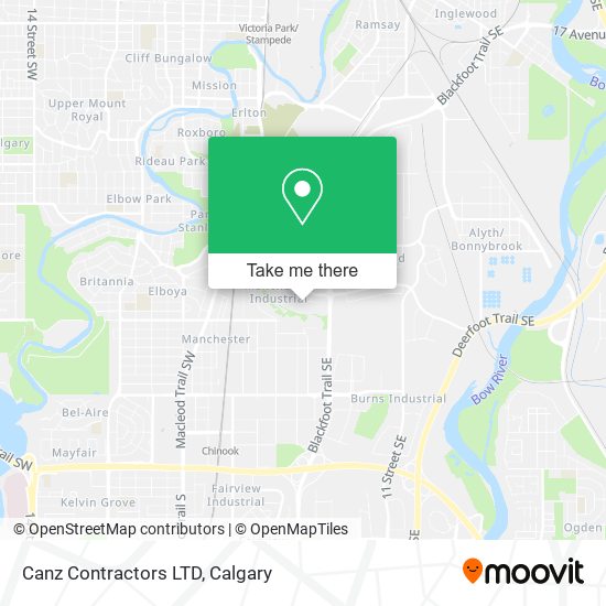 Canz Contractors LTD map