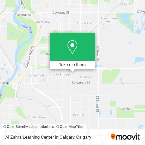Al Zahra Learning Center in Calgary map