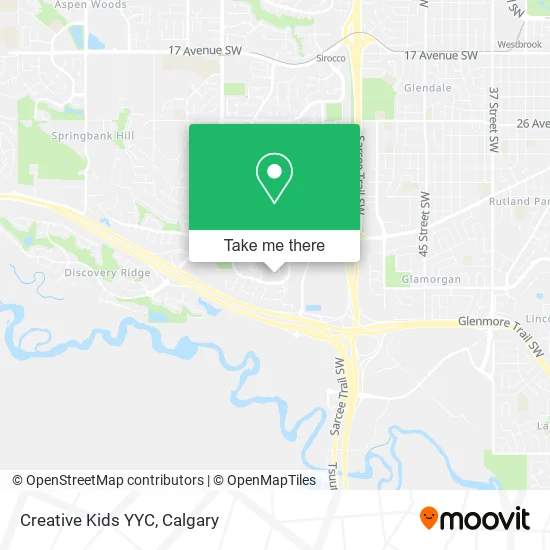 Creative Kids YYC map