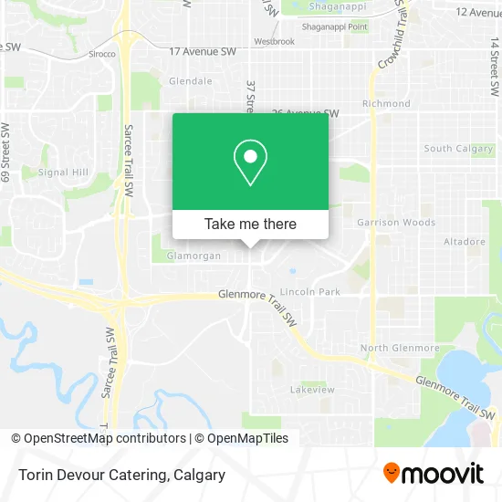 Torin Devour Catering map