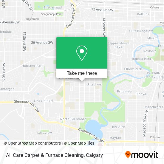All Care Carpet & Furnace Cleaning map