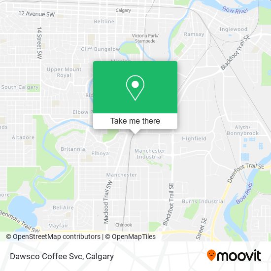 Dawsco Coffee Svc map