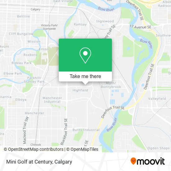 Mini Golf at Century map