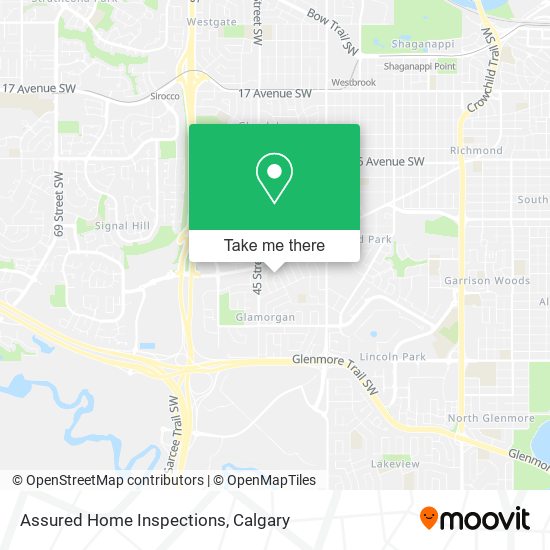 Assured Home Inspections map